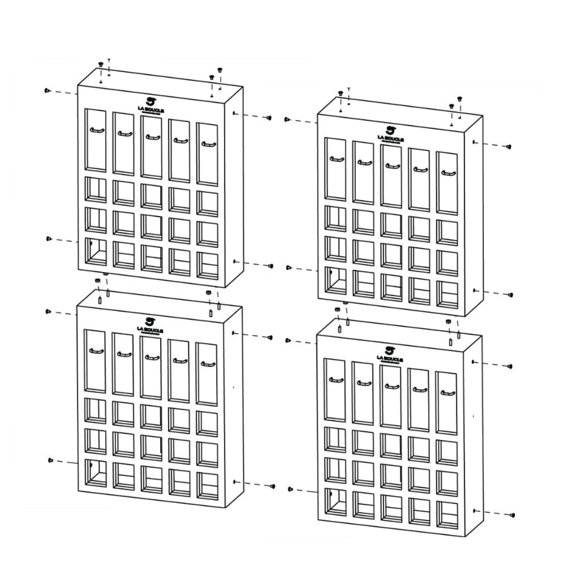 La Boucle Display Block 15 White
