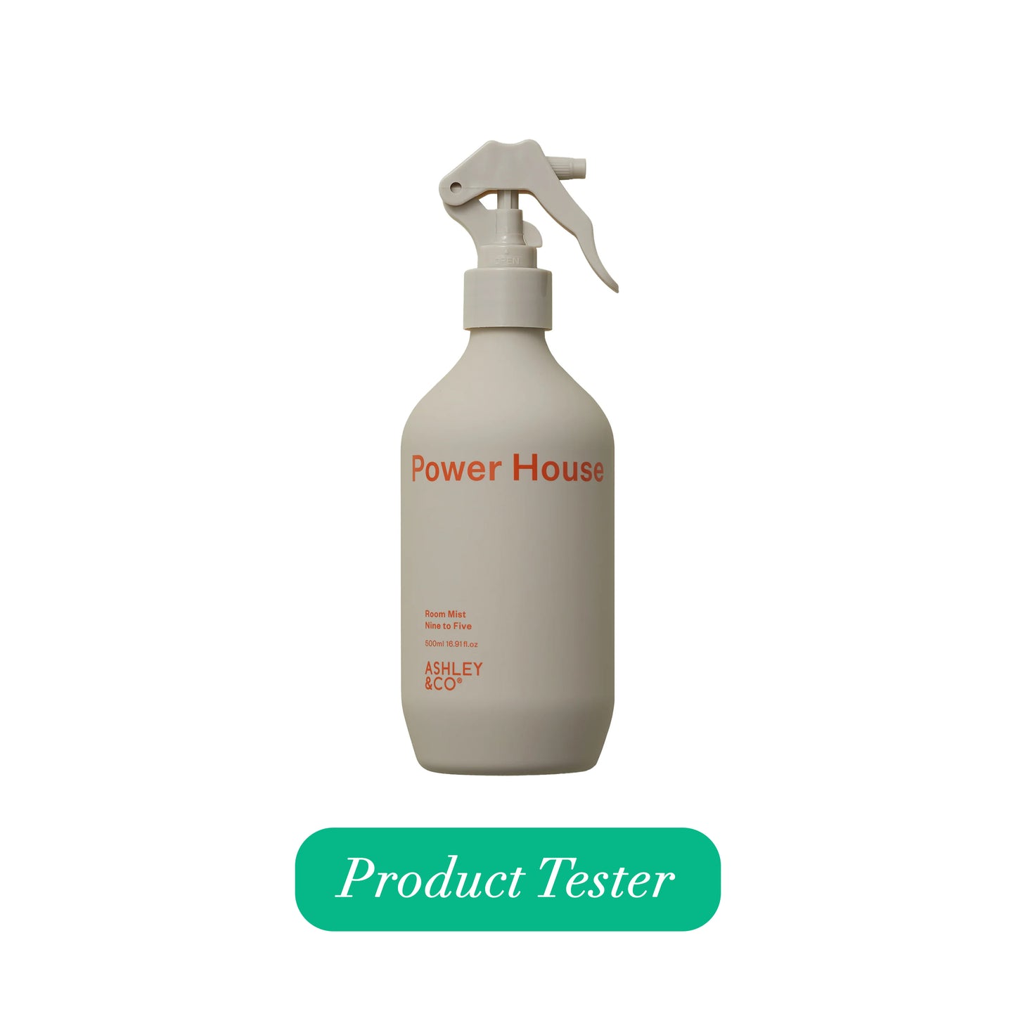 Ashley & Co Power House 500ml Tester Nine to Five Room Mist Room Mist