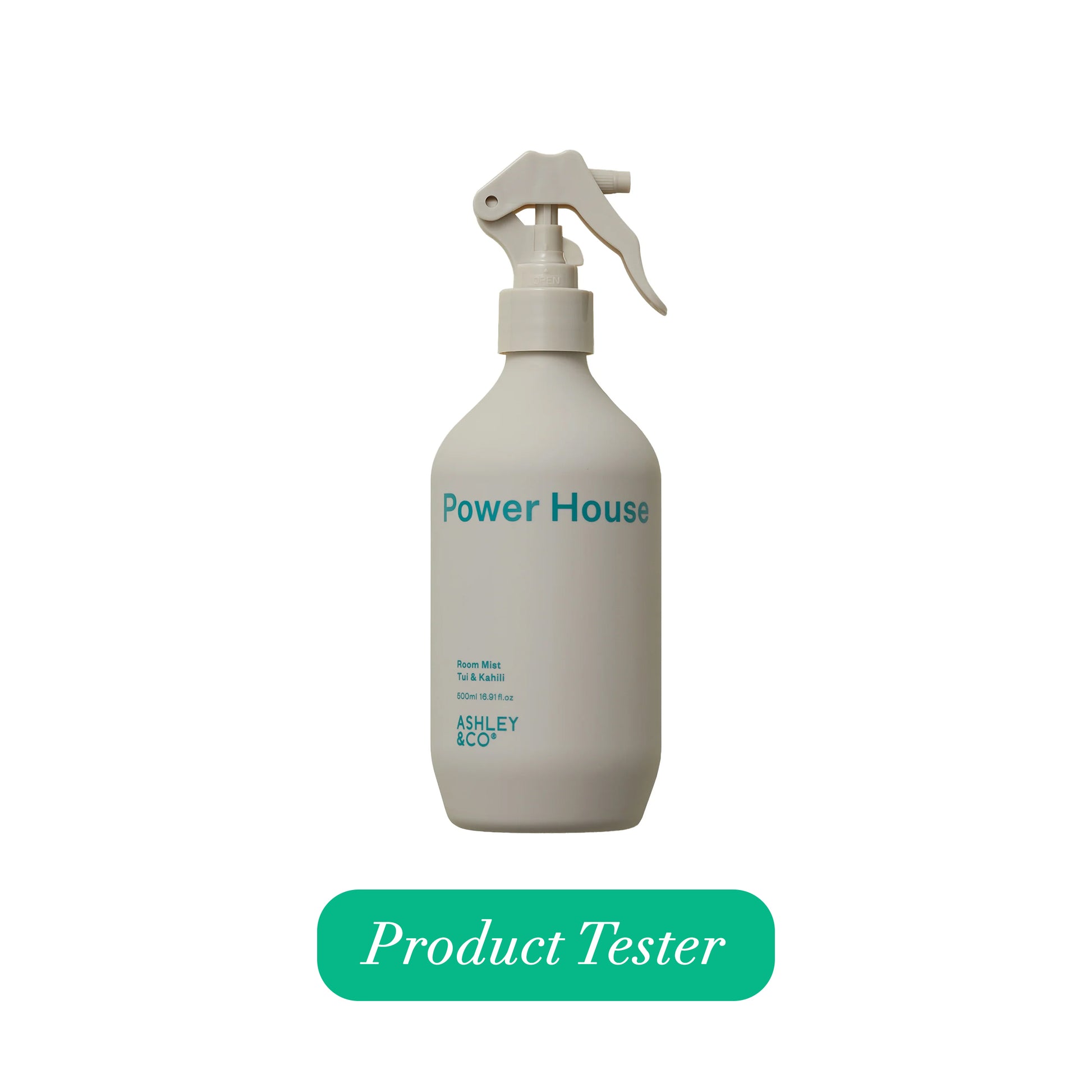 Ashley & Co Power House 500ml Tester Tui & Kahili Room Mist Room Mist
