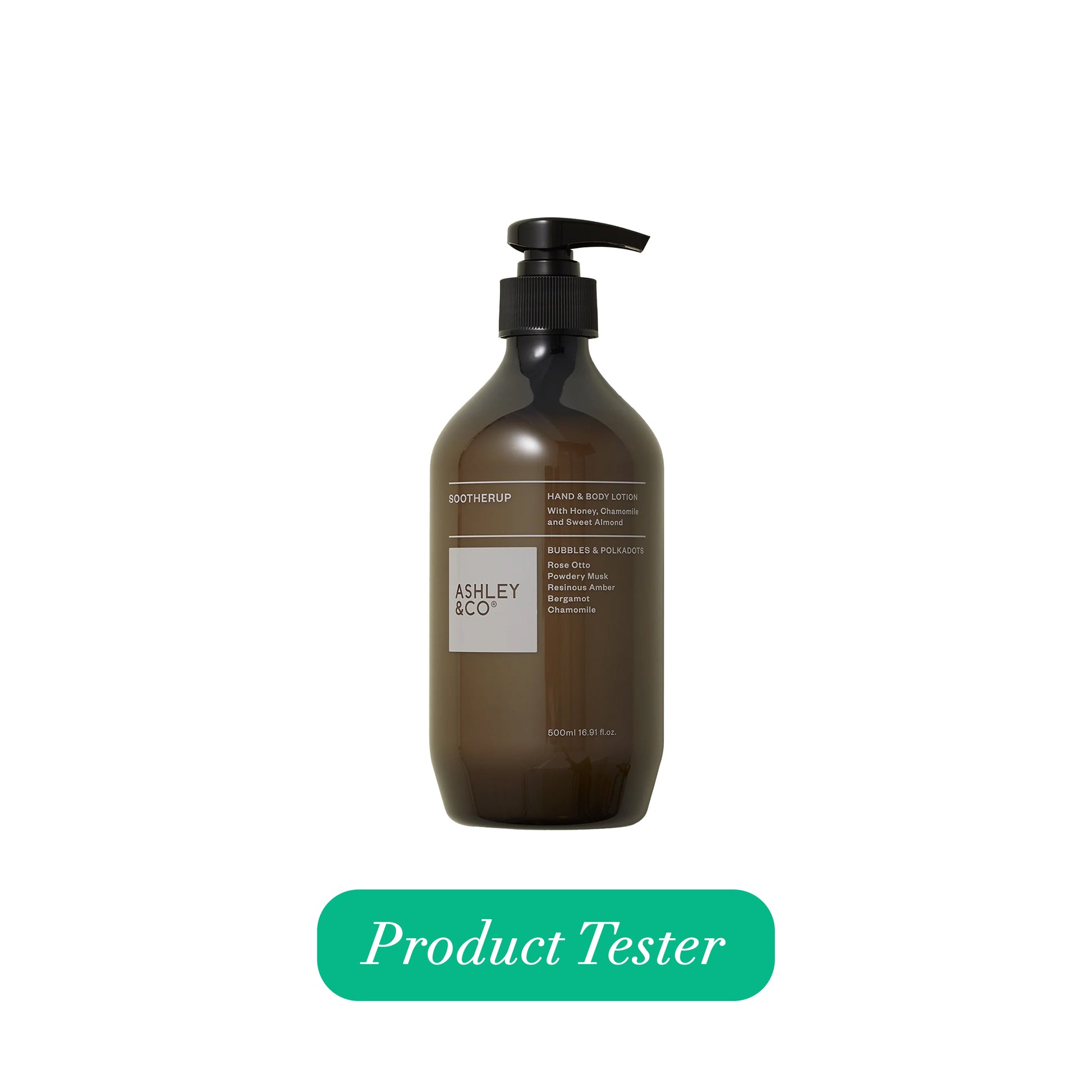 Ashley & Co Sootherup 500ml Tester Bubbles & Polkadots Hand & Body Lotion Hand & Body Lotion