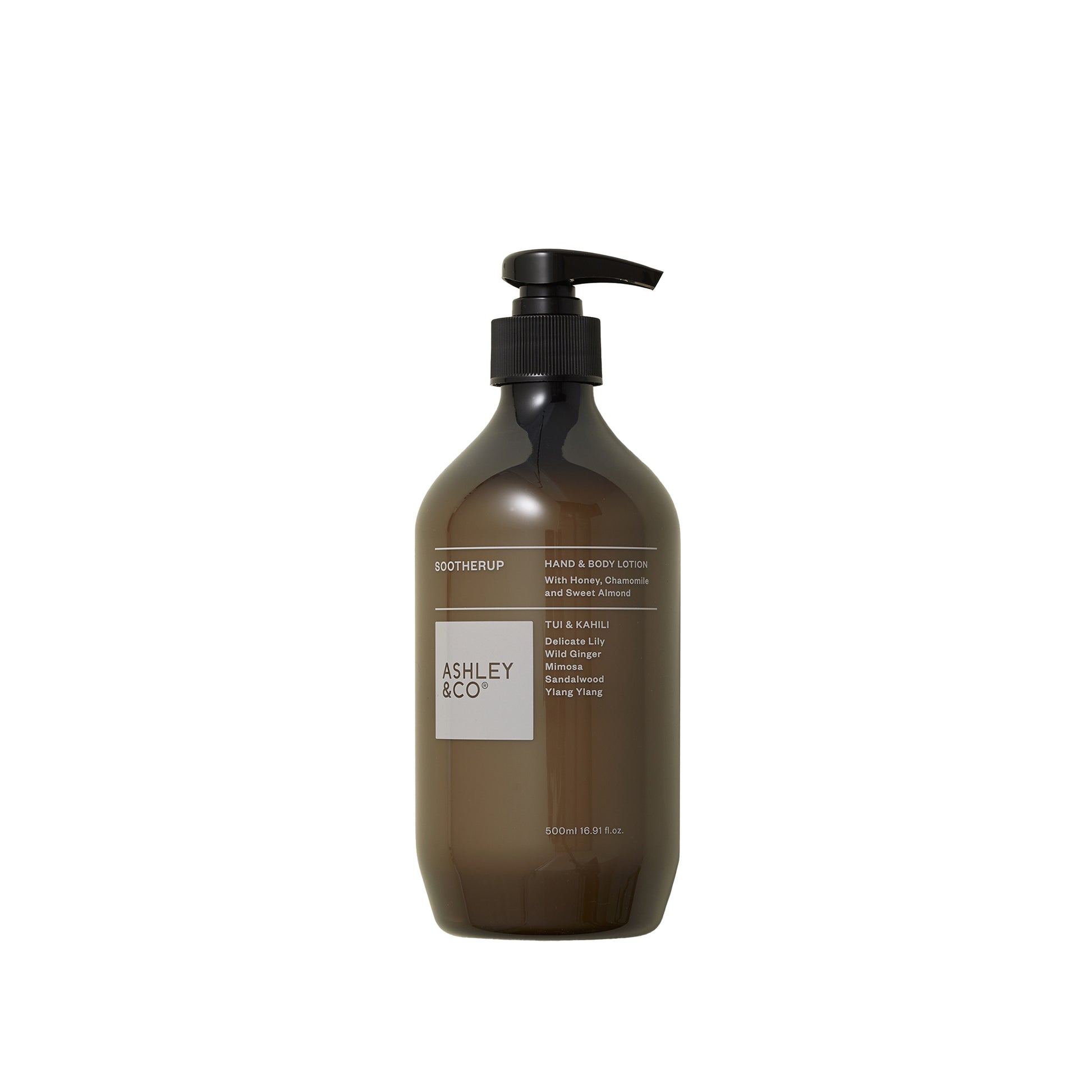 Ashley & Co Sootherup 500ml Tester Tui & Kahili Hand & Body Lotion Hand & Body Lotion