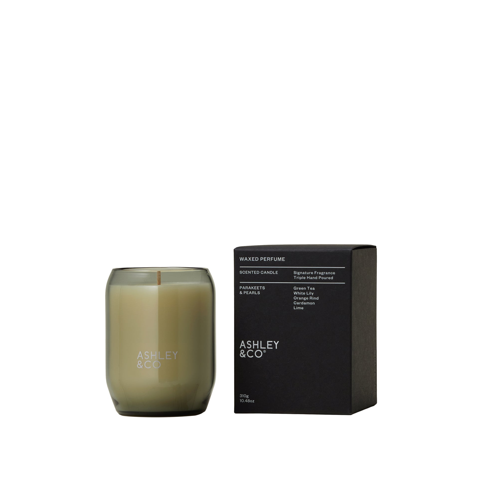 Ashley & Co Waxed Perfume 310g Parakeets & Pearls Candle Candle