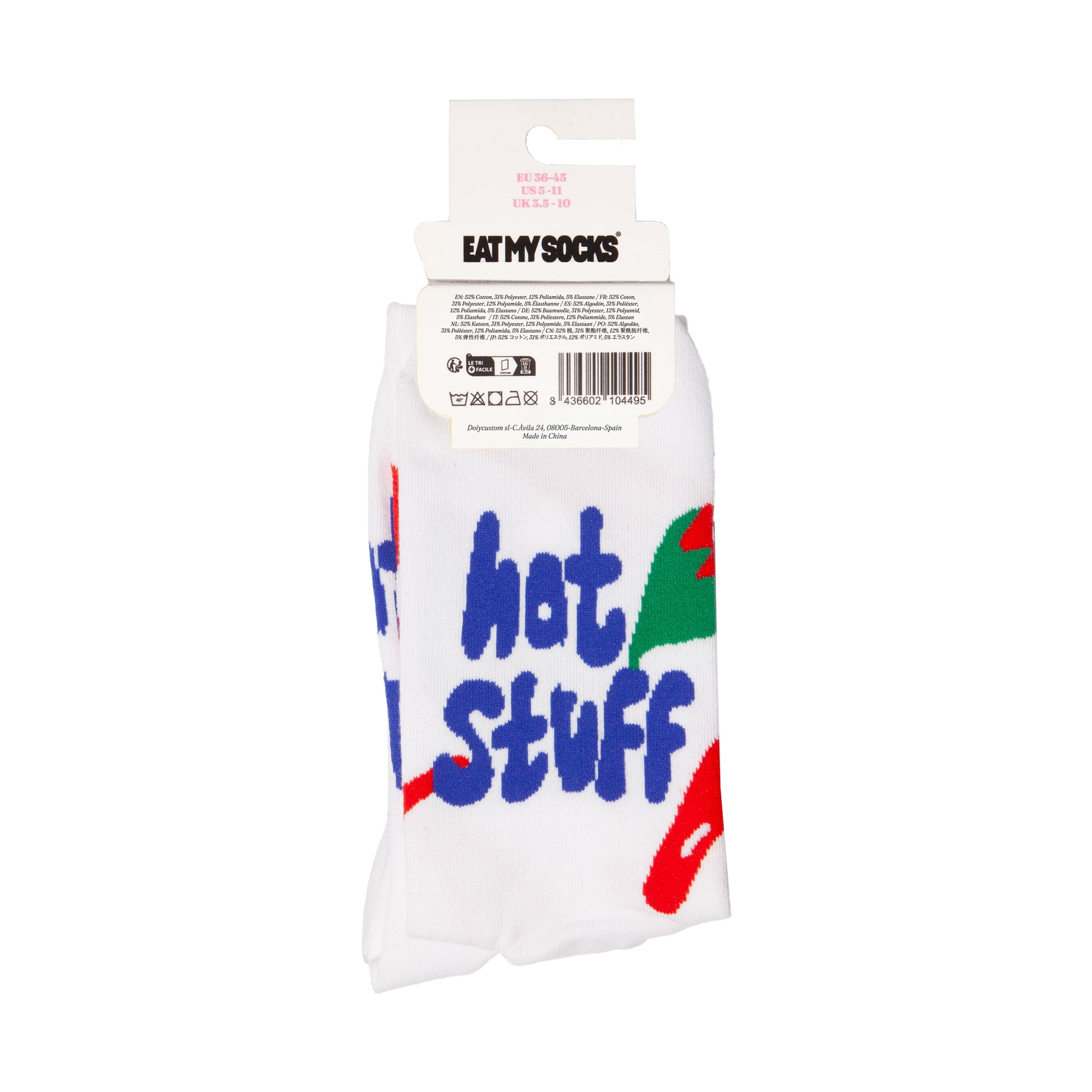 Eat My Socks Crew Socks Chili
