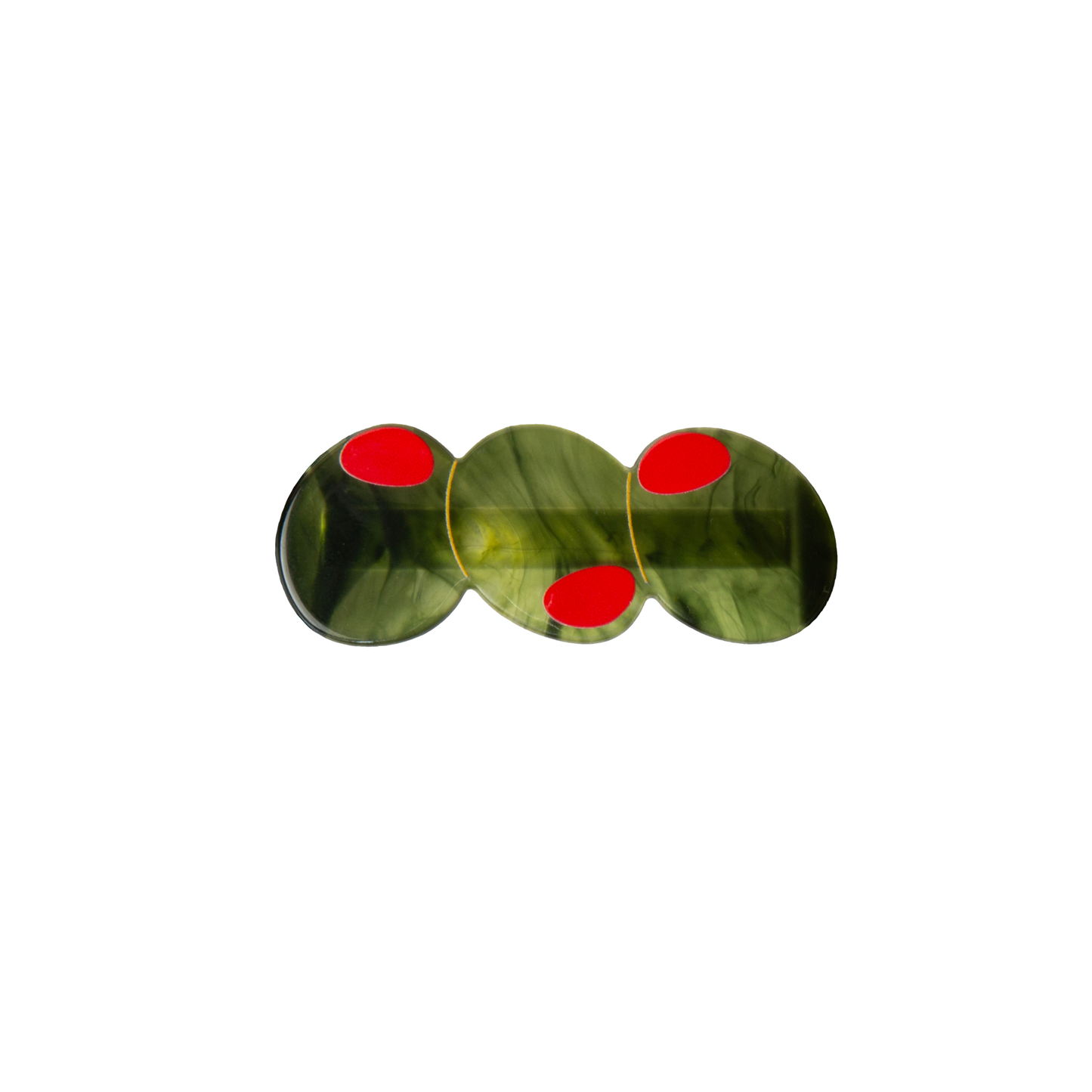 Eat My Socks Hair Clip Olive