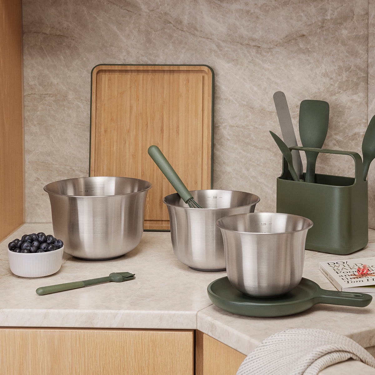Eva Solo Green Tools Mixing Bowls Stainless Steel (set of 3)