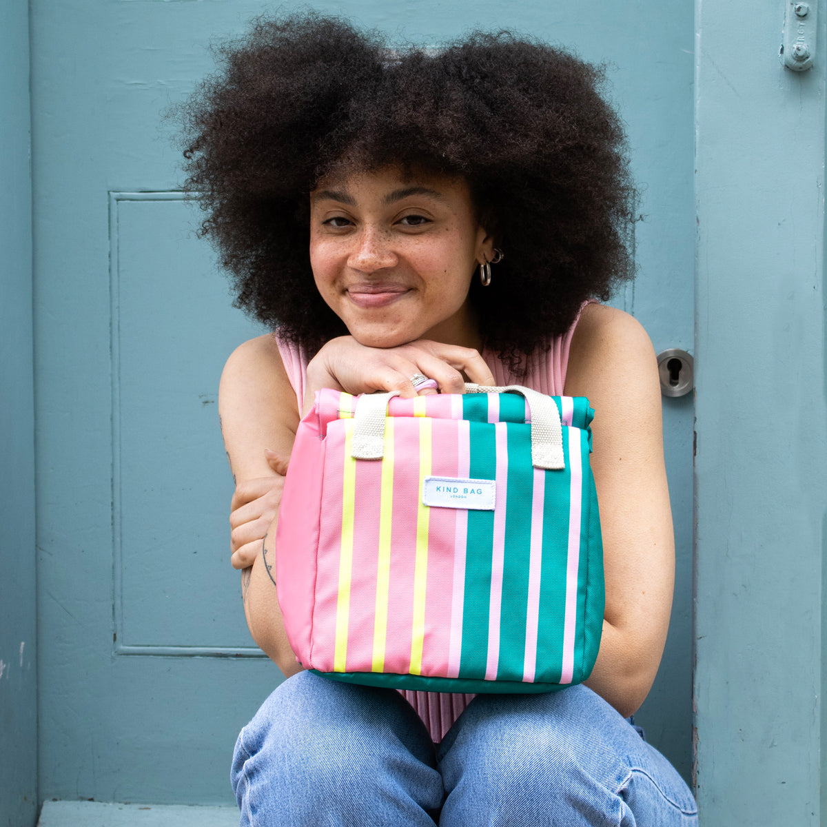 Kind Bag Lunch Bag Bi-colour Stripe