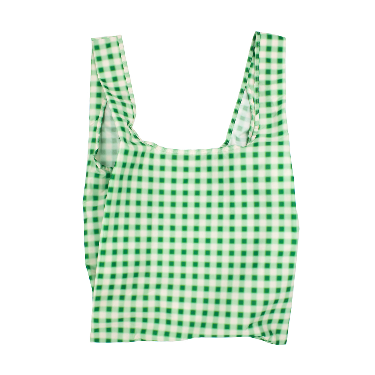 Kind Bag Reusable Bag Medium Blurred Plaid Green