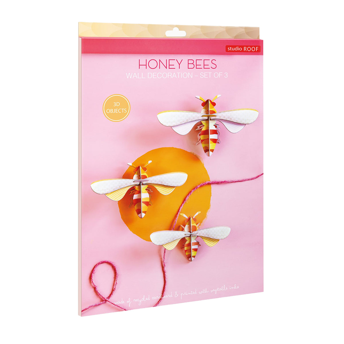 Studio Roof Wall Art Butterflies (A4) Set of 3 Honey Bee