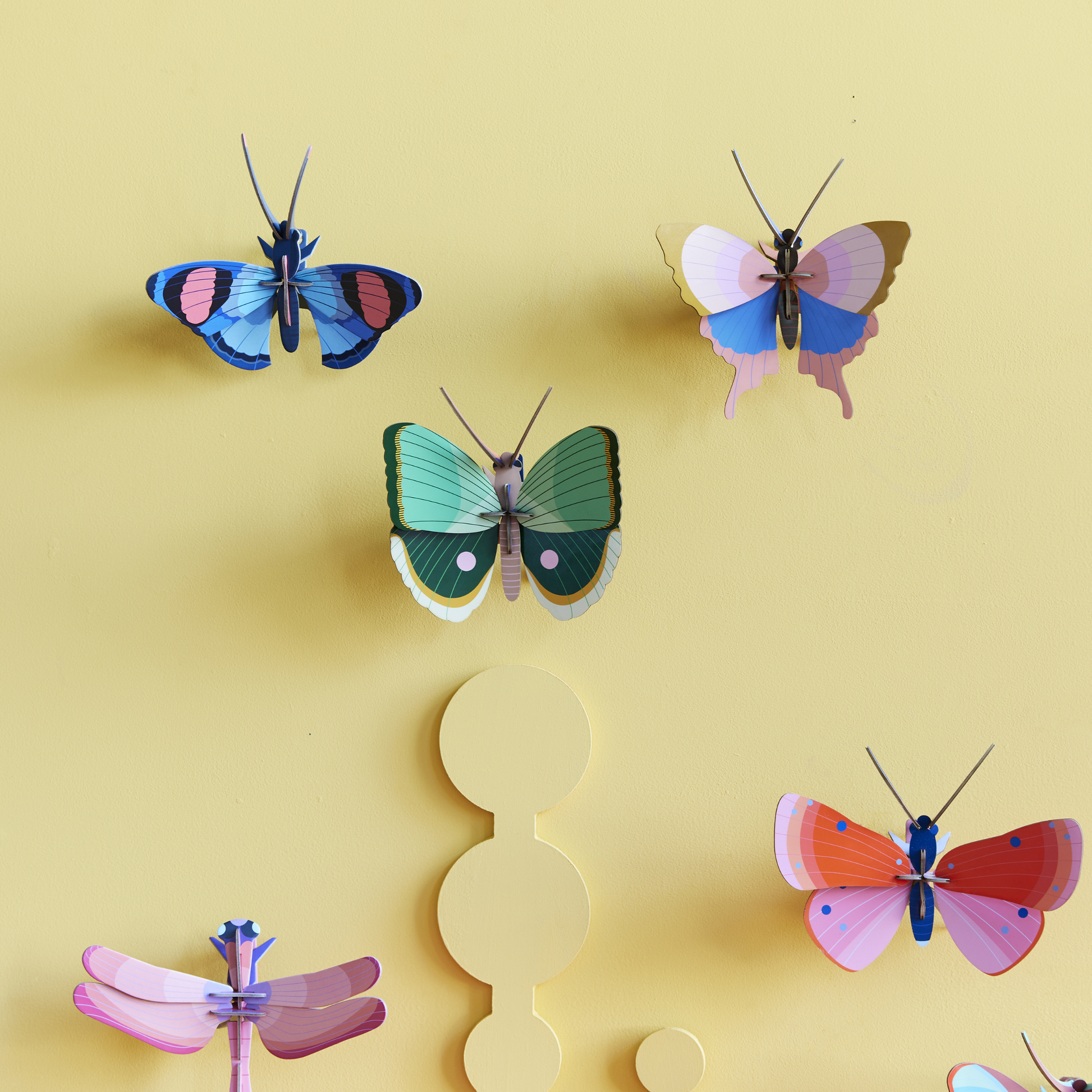 Studio Roof Wall Art Butterflies (B7) Fern Striped Butterfly