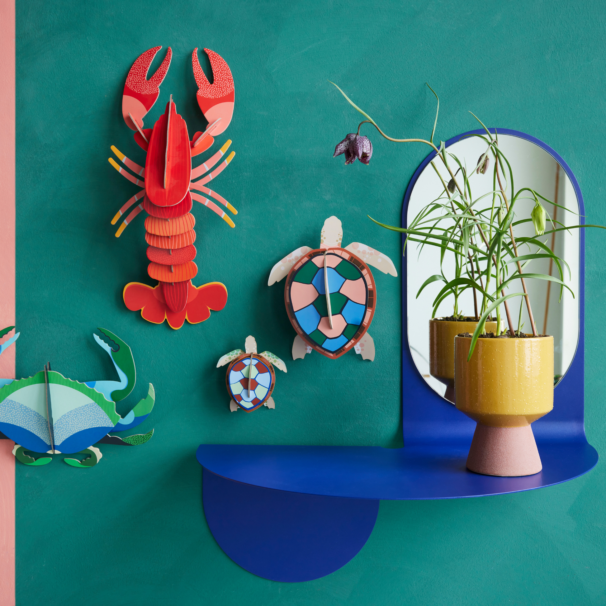 Studio Roof Wall Art Sea Creatures (A4) Sea Turtles