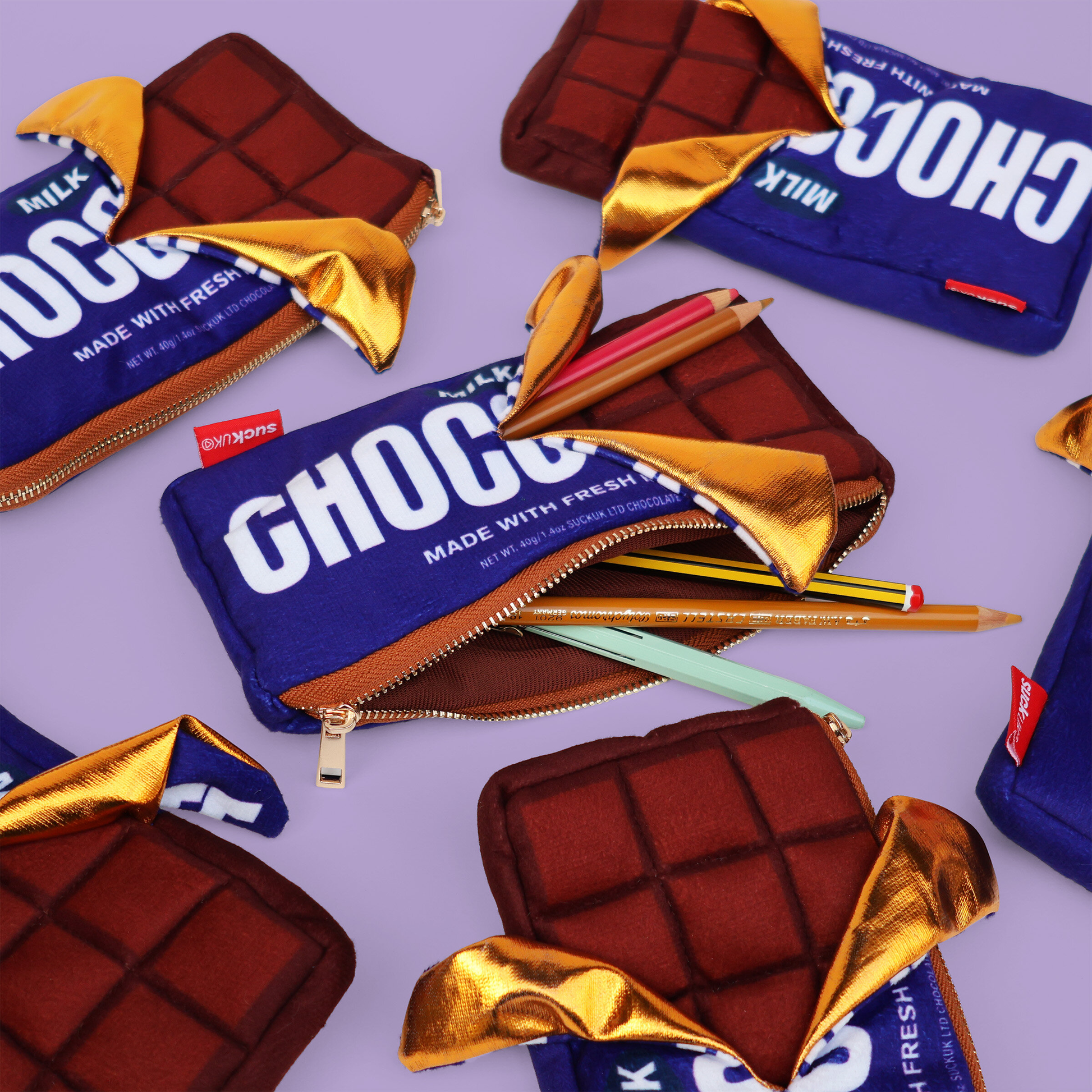 Suck UK Zip Case Chocolate Bar